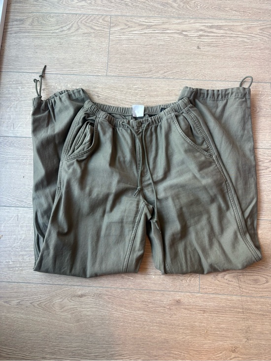 TNA Pants - TNA Olive Green Drawstring Casual cargo Pants